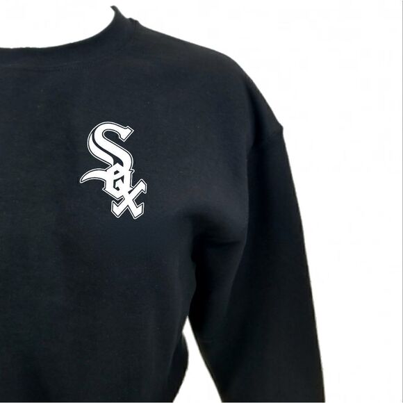 CHICAGO WHITE SOX OG Classic Logo Black Pullover Crewneck, Sweatshirt - y2k 90s - Picture 4 of 6